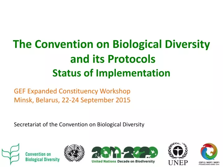 the convention on biological diversity