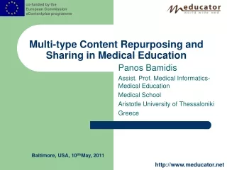 Multi-type Content Repurposing and Sharing in Medical Education
