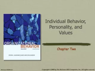 Individual Behavior, Personality, and Values