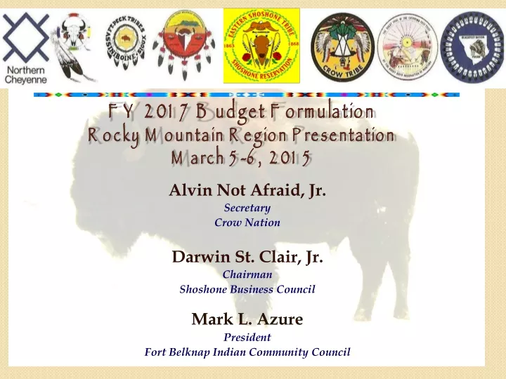 fy 2017 budget formulation rocky mountain region presentation march 5 6 2015