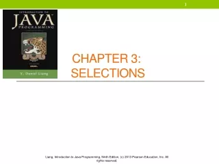 Chapter  3:  Selections