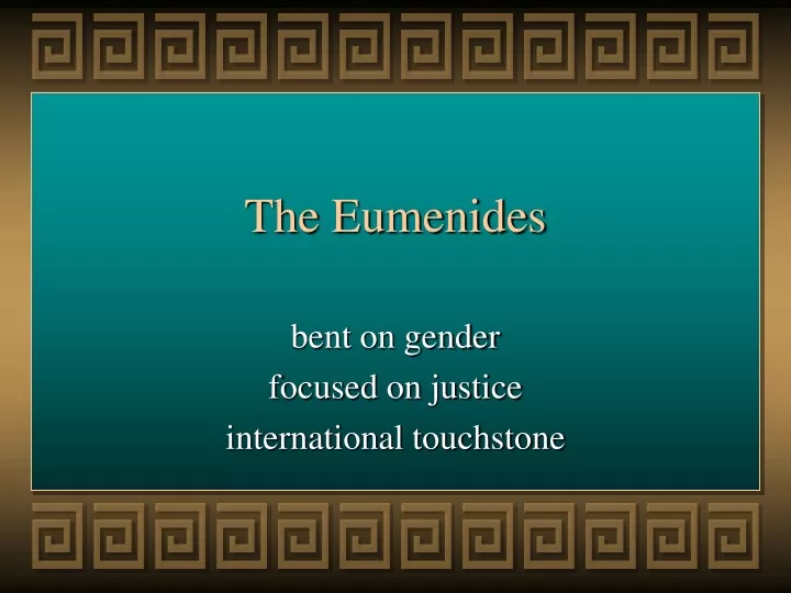 the eumenides