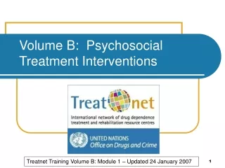 Volume B:  Psychosocial Treatment Interventions