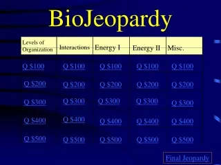 BioJeopardy