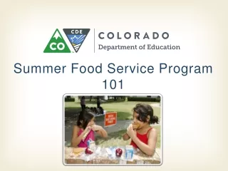 Summer Food Service Program 101