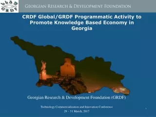 Georgian Research &amp; Development Foundation (GRDF)