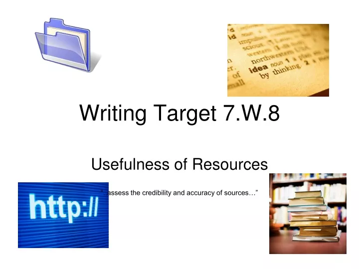 writing target 7 w 8