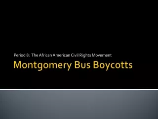 Montgomery Bus Boycotts