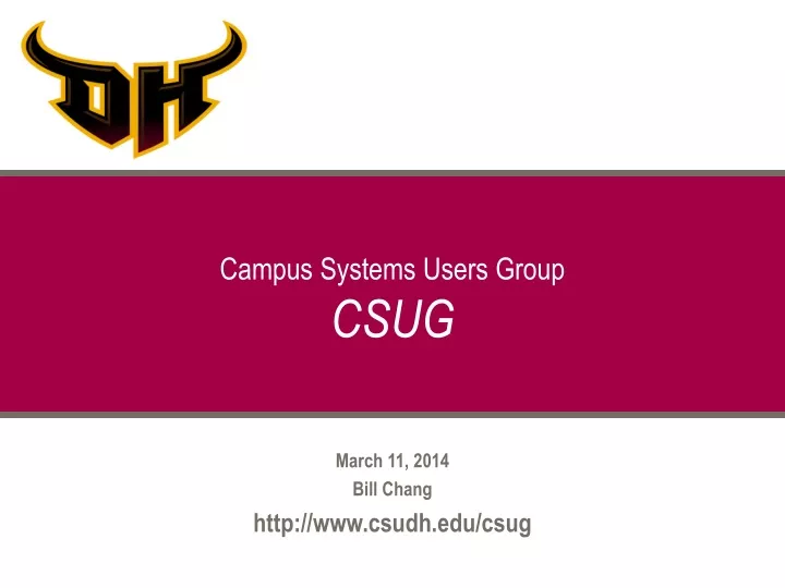 campus systems users group csug