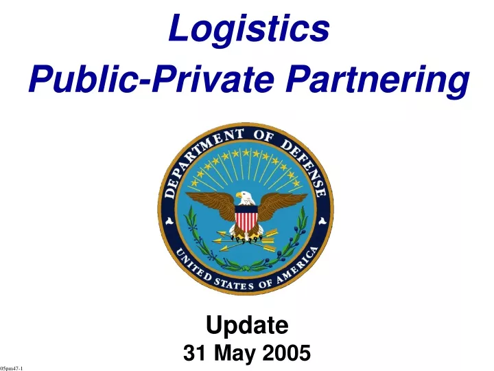 logistics public private partnering