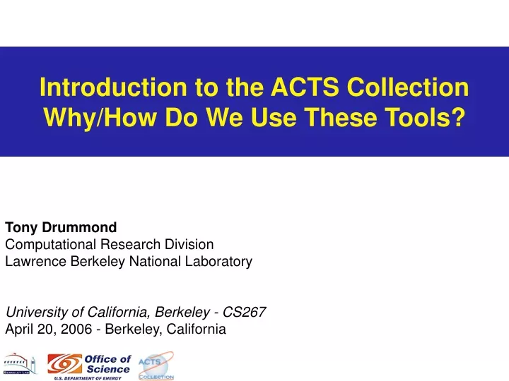 introduction to the acts collection