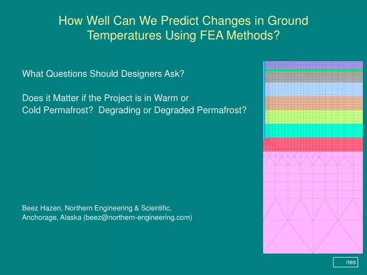 how well can we predict changes in ground temperatures using fea methods