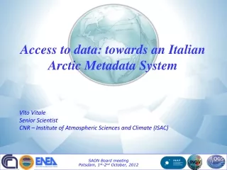 Access to data: towards an Italian Arctic Metadata System