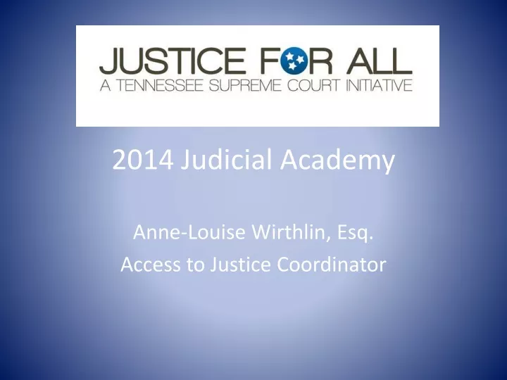 2014 judicial academy