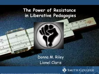 The Power of Resistance  in Liberative Pedagogies