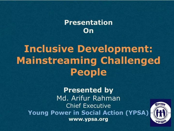 presentation on inclusive development
