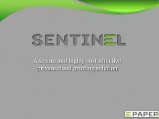 A secure and highly cost-effective  private cloud printing solution