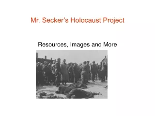 Mr. Secker’s Holocaust Project