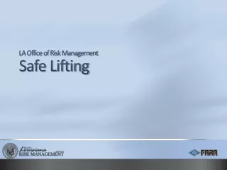 LA Office of Risk Management Safe Lifting