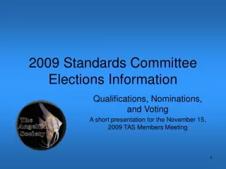 2009 Standards Committee Elections Information
