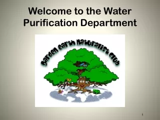 Welcome to the Water Purification Department