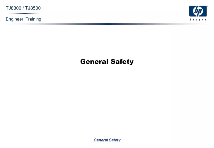 general safety