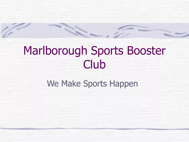 marlborough sports booster club