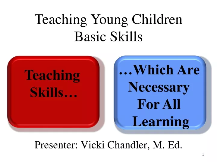 teaching young children basic skills