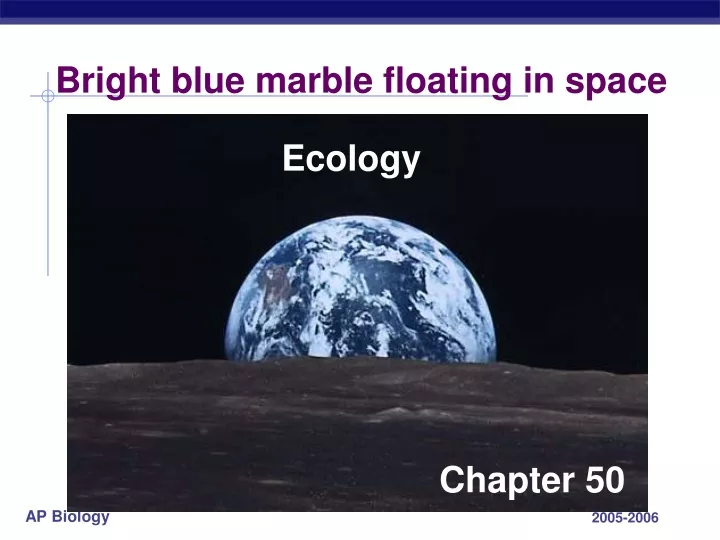 bright blue marble floating in space
