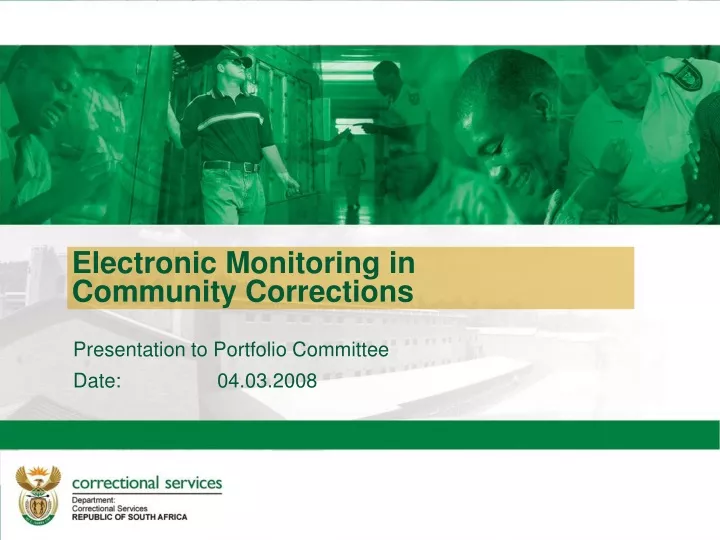 electronic monitoring in community corrections