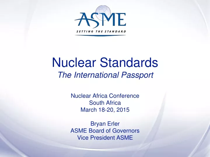 nuclear standards the international passport