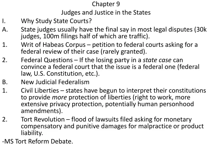 chapter 9 judges and justice in the states