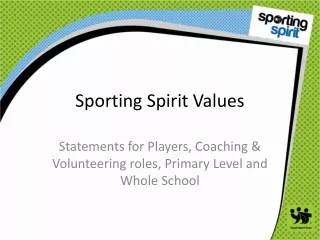 Sporting Spirit Values