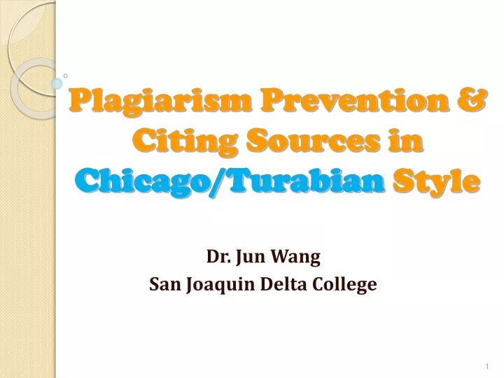 plagiarism prevention citing sources in chicago turabian style