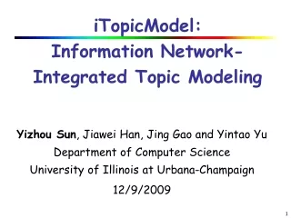 iTopicModel:  Information Network-Integrated Topic Modeling