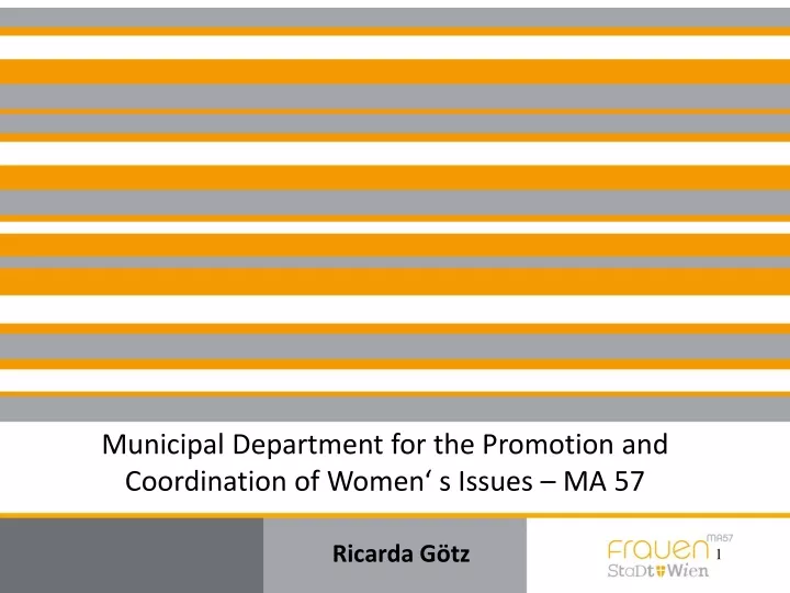 municipal department for the promotion