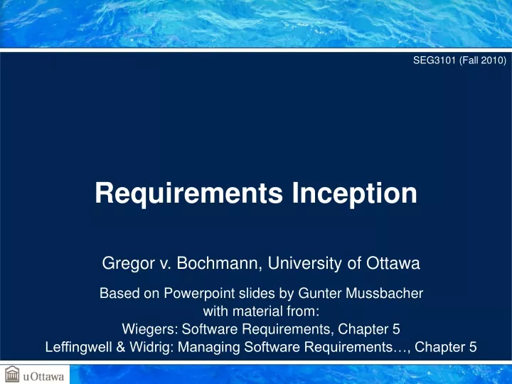 requirements inception
