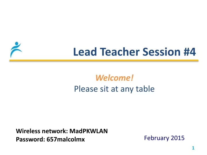 lead teacher session 4