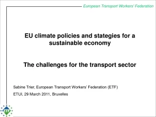 European Transport Workers’ Federation