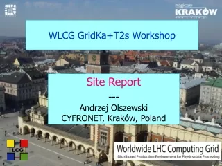 WLCG GridKa+T2s Workshop