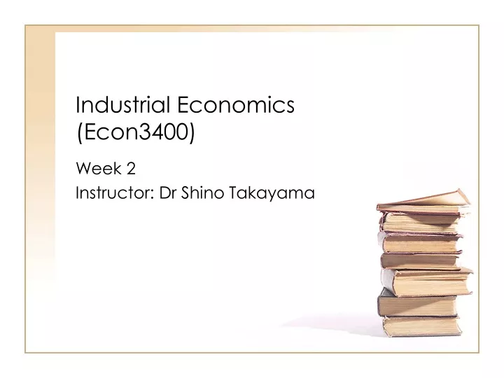 industrial economics econ3400