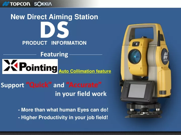 new direct aiming station product information