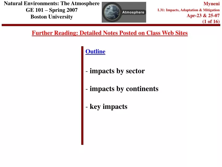 myneni l31 impacts adaptation mitigation