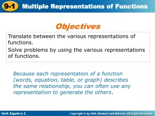 Translate between the various representations of functions.