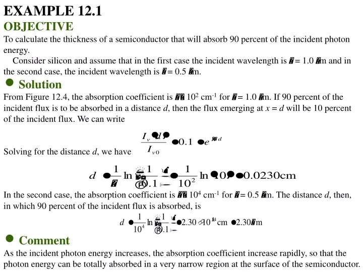 example 12 1 objective to calculate the thickness