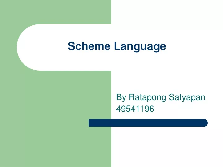 scheme language