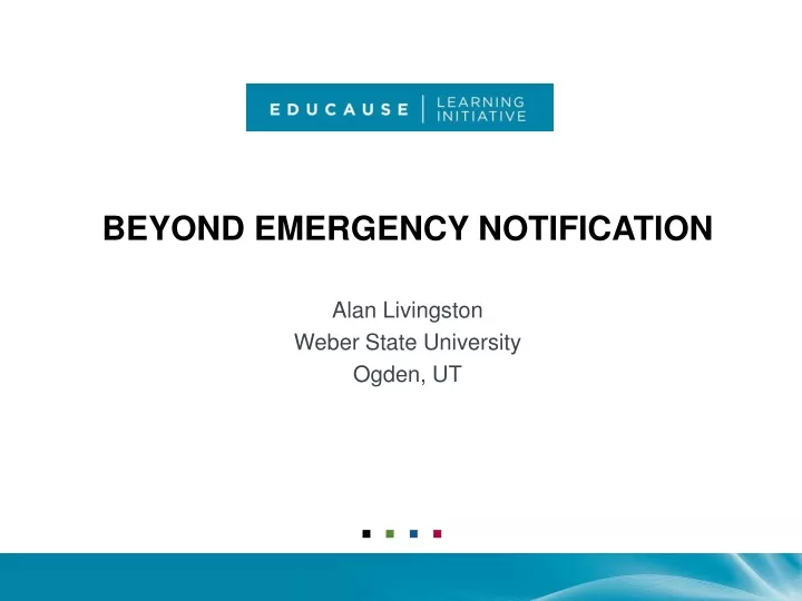beyond emergency notification
