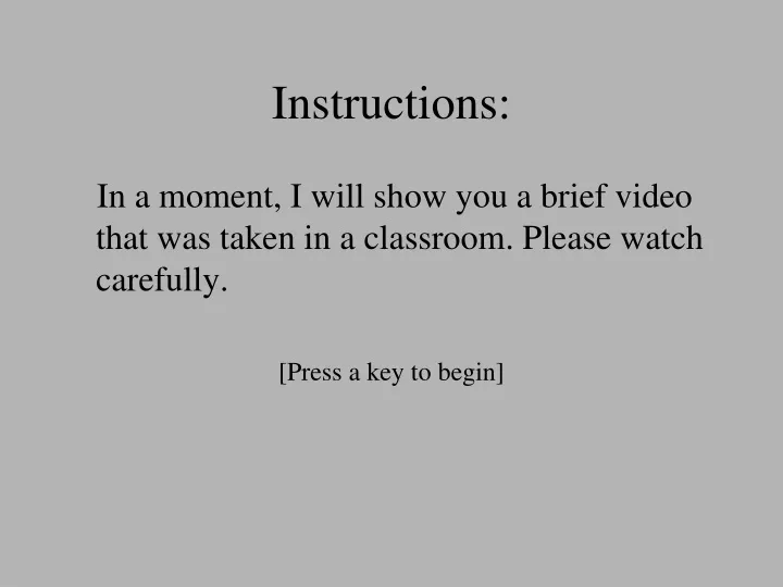 instructions