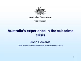Australia’s experience in the subprime crisis