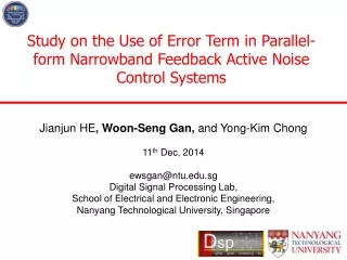 Study on the Use of Error Term in Parallel-form Narrowband Feedback Active Noise Control Systems